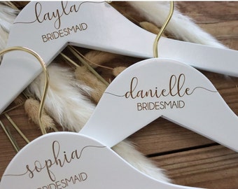 bridesmaid hangers, Personalized engraved Bridesmaid Hangers, Wedding Dress Hanger, Engraved Bridesmaid Hanger