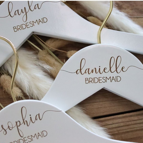 bridesmaid hangers, Personalized engraved Bridesmaid Hangers, Wedding Dress Hanger, Engraved Bridesmaid Hanger