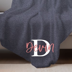 Personalized Blanket, Name Throw Blanket, Custom Name Throw Blanket, Gifts for her