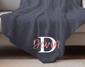 Personalized Blanket, Name Throw Blanket, Custom Name Throw Blanket, Gifts for her