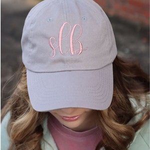 Monogrammed cap, monogrammed hat, personalized cap, monogrammed baseball cap image 3