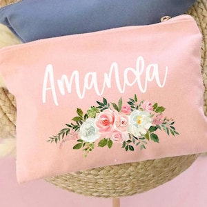 Bridesmaid Gift Cosmetic Case - Personalized Makeup Bag