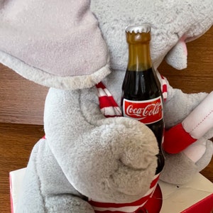 1993 vintage Coca Cola plush elephant Coca Cola brand plush | Etsy