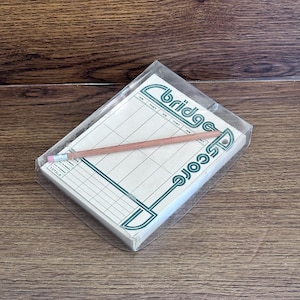 Vintage Fante NYC USA Bridge paper score sheets pad, vintage bridge score pad, bridge score cards pad, vintage bridge game paper score pad