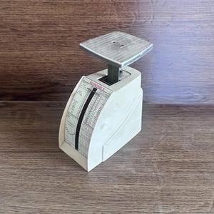 1968 Countess II postal scale model p-2 mid-century pelouze, vintage postage post office scale, postal mailing weighing scale, made in usa