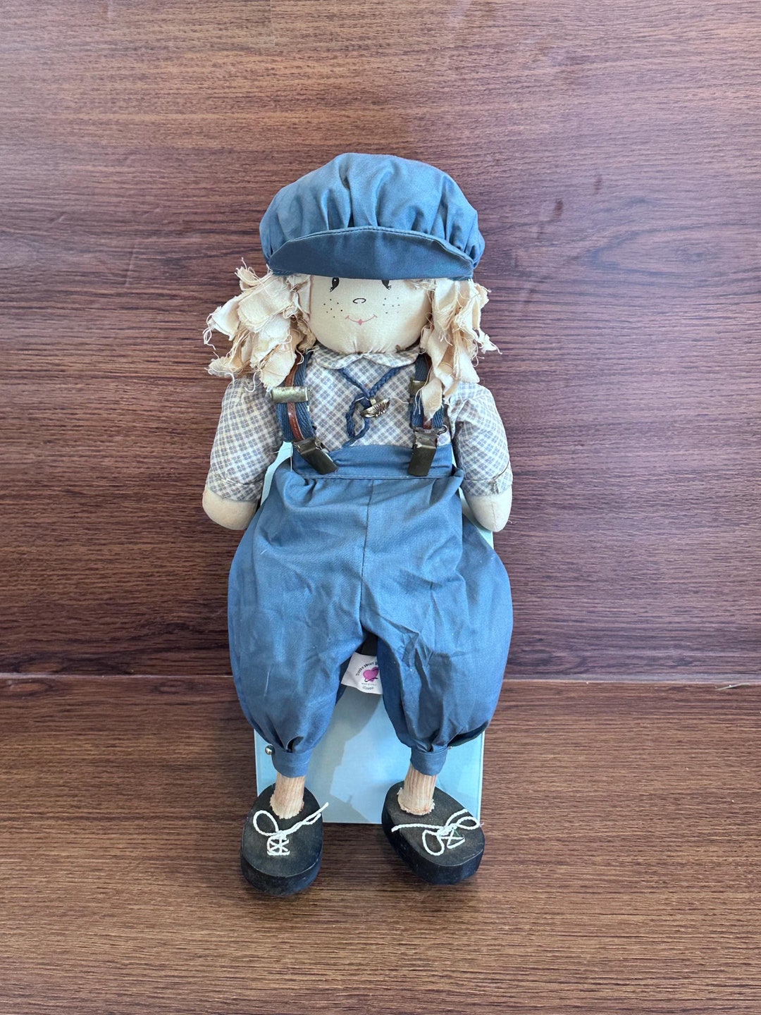 Vintage 1992 Tender Heart Treasures LTD Rag Doll, Primitive Folk Art