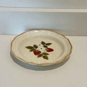 Vintage retired Mikasa Strawberry Festival 8” Salad Dessert Plate
