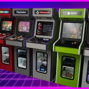 13" CRT Arcade Cabinet Plans /CAD Package (2:3 Scale NeoGeo MVS Style Body ) for Retro Consoles