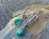 Sterling Silver Earrings Turquoise Accessories Silver Jewelry Native American Jewelry-Western fashions Turquoise Earrings