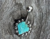 Turquoise Belly Jewels Bohemian Jewelry Boho Rings Navel Accessories Gypsy Hippie dancers fashion sexy gems