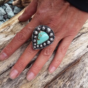 Turquoise Ring size6~Native American Jewelry-Country Western Fashions