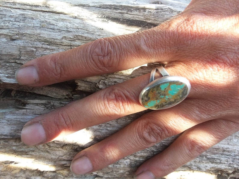 Turquoise Ring Size7.5~Sterling Silver sale~Fashion Rings
