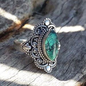 Turquoise Ring Size5turquoise Accessoriesnative American - Etsy