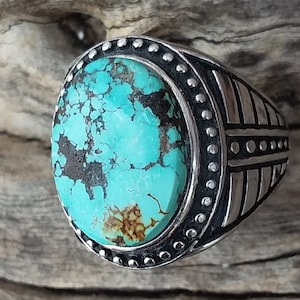 Turquoise Ring Size7 5~Native American Jewelry-Navajo Accessories~Indian Rings~Southwestern Accessories