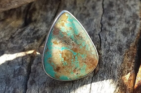 Hand Wrought Sterling Silver Vintage Native American Navajo Teardrop Turquoise Necklace Old Hand Wrought Sterling Silver Vintage Native American Navajo Teardrop Turquoise Necklace Old