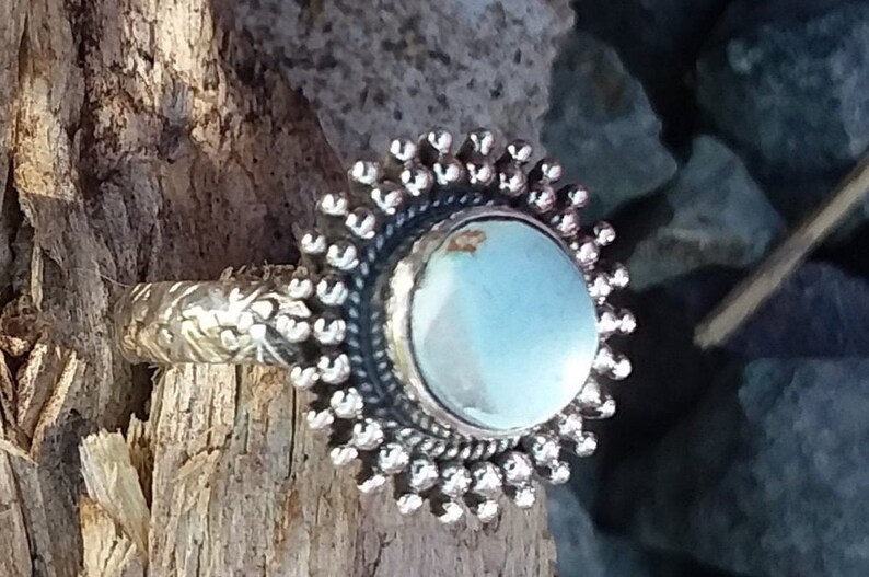 Turquoise Ring size7 Jewelry Handmade Rings Silver Rings Sale Native American Accessories