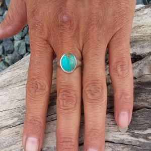 Turquoise Rings size6~Sterling Silver Jewelry~Native American Jewelry-western fashion Silver Ring Sale Southwestern Accessories fashion sale