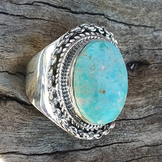 Turquoise Ring Size7.25~sterling Silver Accessories ~native