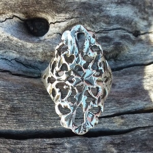 Sterling Silver Ring Size7 Bohemian cowgirl Southwestern fashion Accessories boho Bali Jewelry image 2