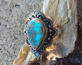Turquoise Ring Size9.5 Sterling Silver Accessories Native