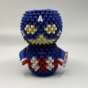 3D Origami Captain America