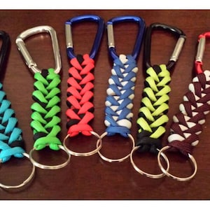 Shark Jaw Bone Paracord Keychain with Carabiner