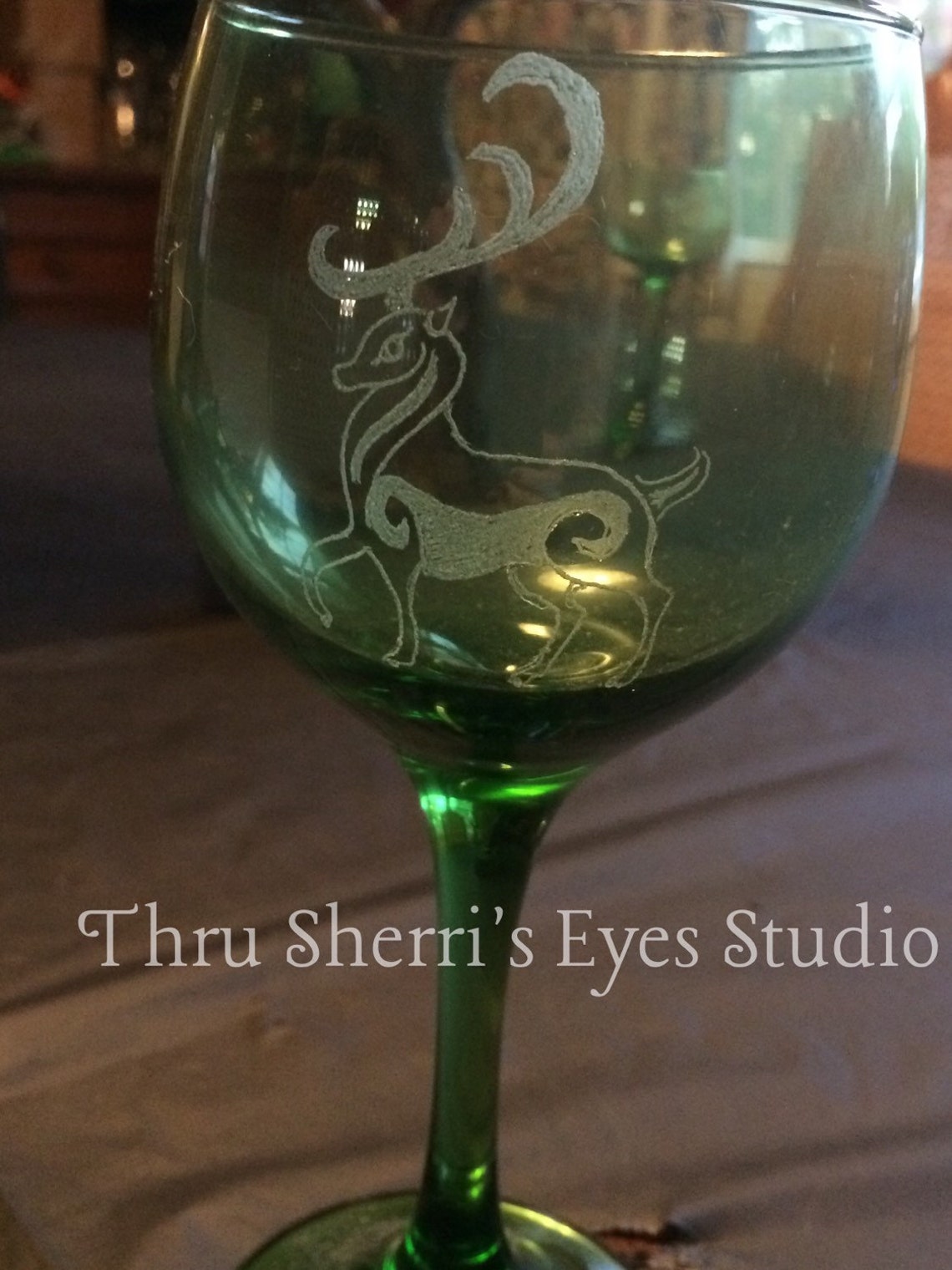 stag wine glasses
