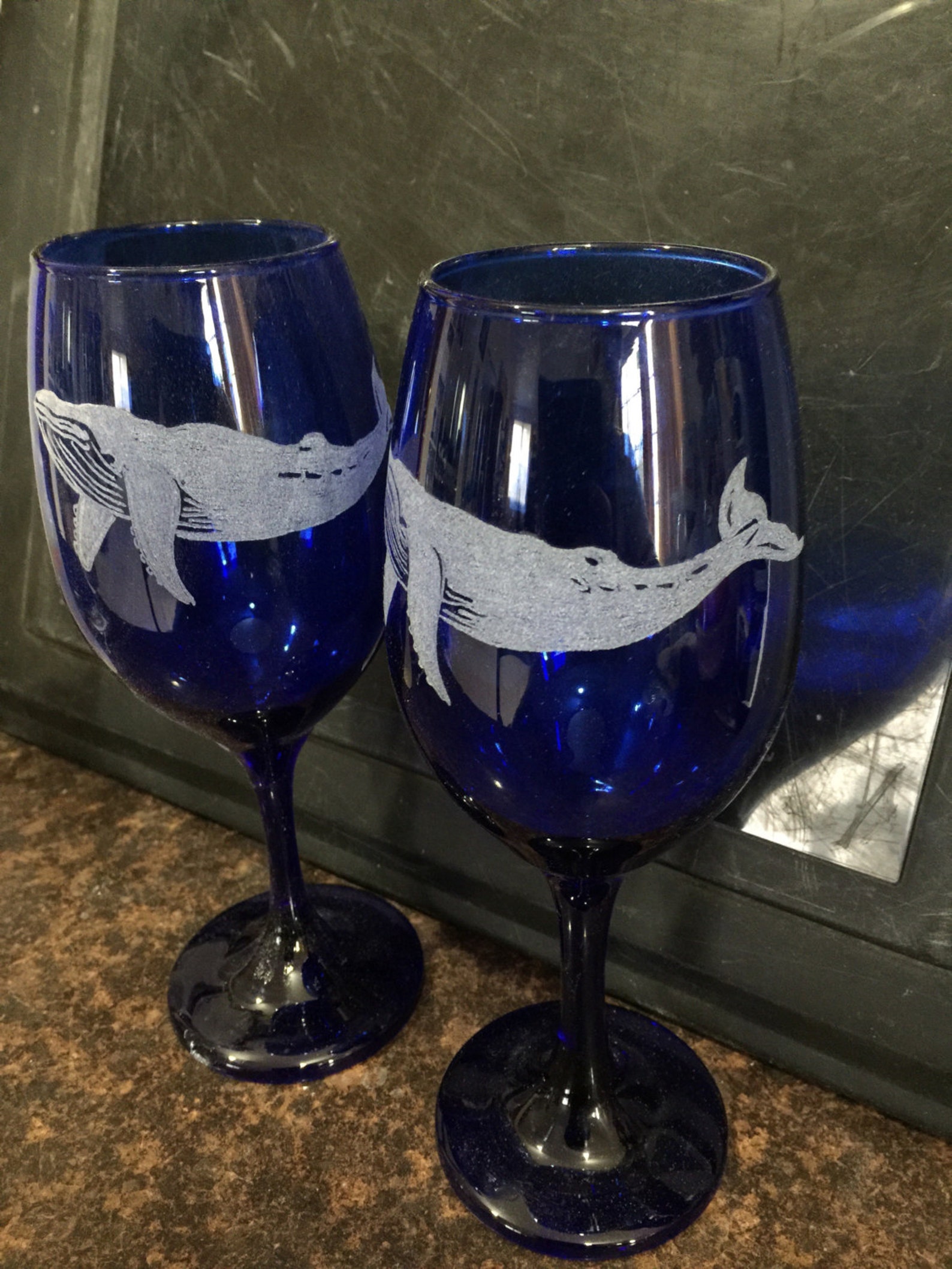 Humpback Whale Wine Glass Wine Glasses Whale Sperm Whale Etsy