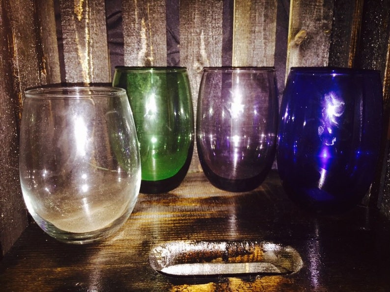 Tribal great white shark stemless wine glass great white Etsy