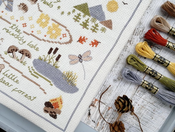 Une Balade à La Campagne - A Broder Au Point De... De Perrette