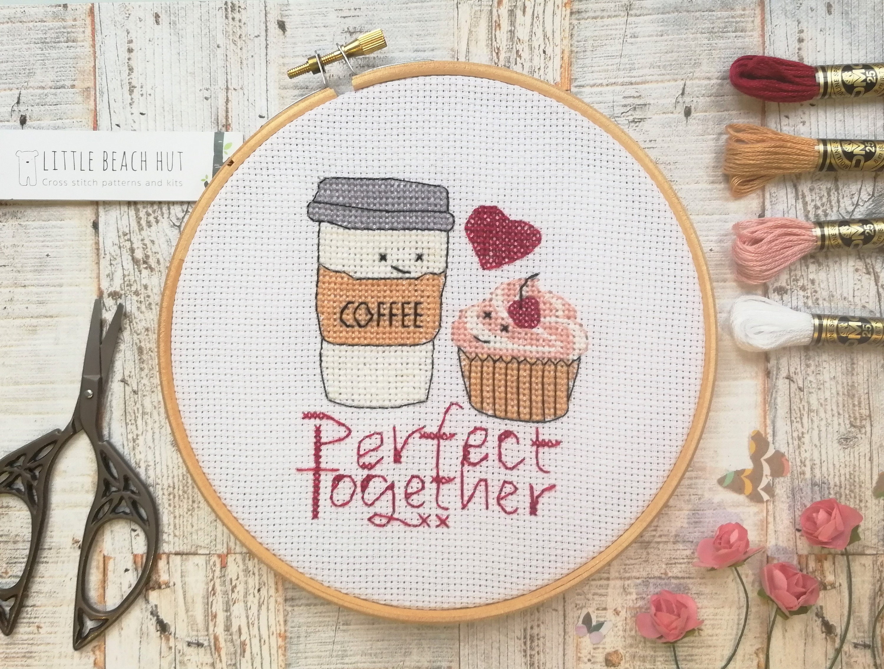 Coffee Cross Stitch Kit Coffee Lovers Gift Coffee & Cake Etsy UK
