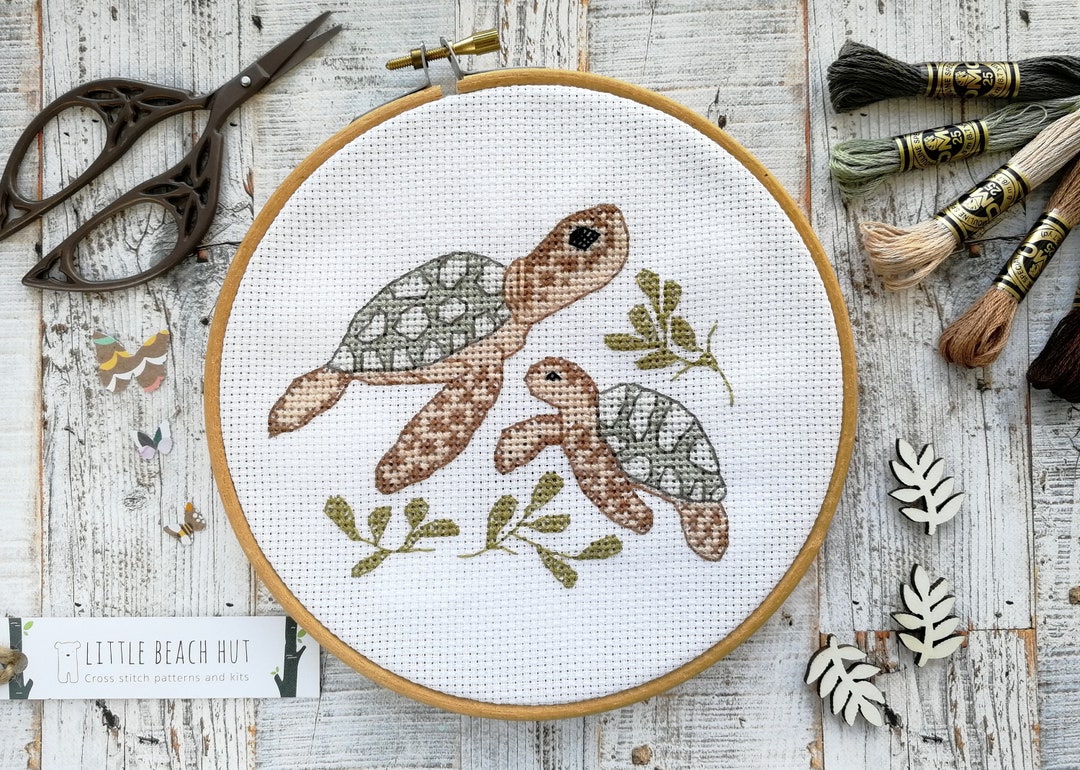 Cross Stitch Kits, Turtles Gift, Cross Stitch Pattern