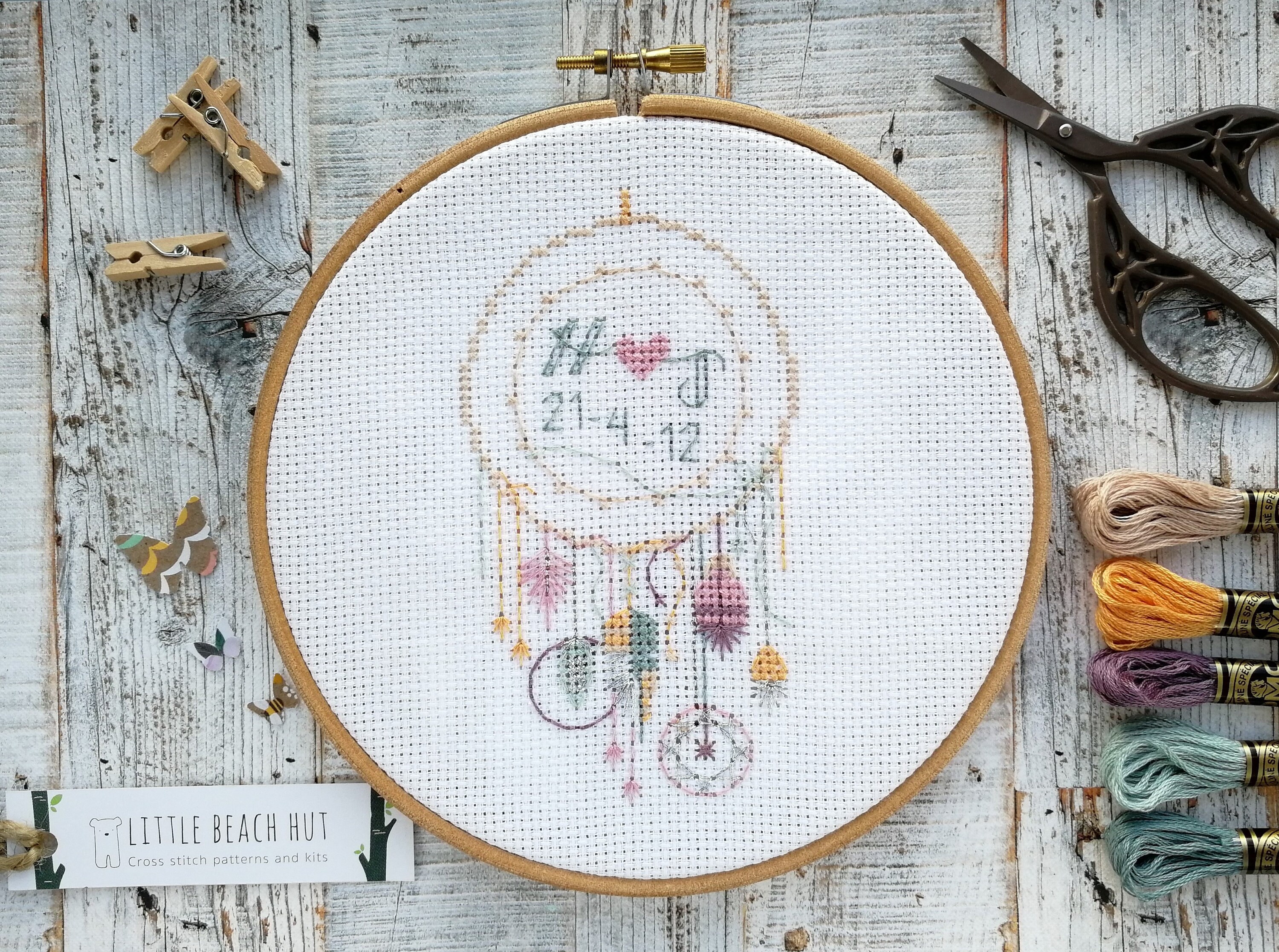 Dream Catcher Cross Stitch Kit Wedding Cross Stitch Dream Etsy UK