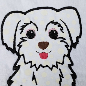 Maltese applique embroidery design download for embroidery machine
