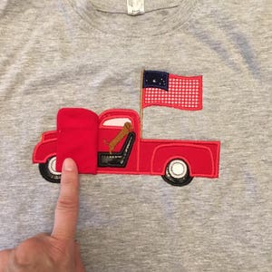 Tweedelige applique, Ford truck applique borduurmachine ontwerp, Amerikaanse vlag, dacuhshund applique ontwerp, 3D, driedimensionaal