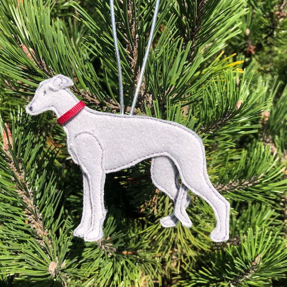 ITH Greyhound  Ornament   embroidery design file for use with an embroidery machine,