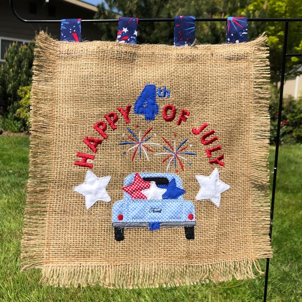 4th of july flag embroidery applique