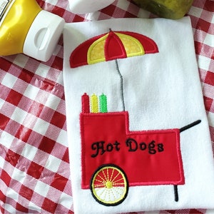 アップリケ刺繍デザイン 刺繍機で使用するホットドッグスタンド