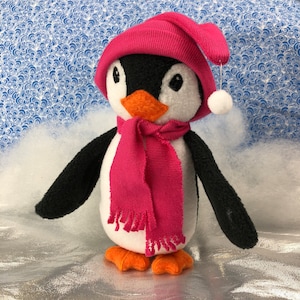 ITH Penguin Stuffy toy embroidery design file for use with an embroidery machine