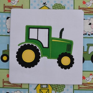 Tractor applique embroidery design download for embroidery machine