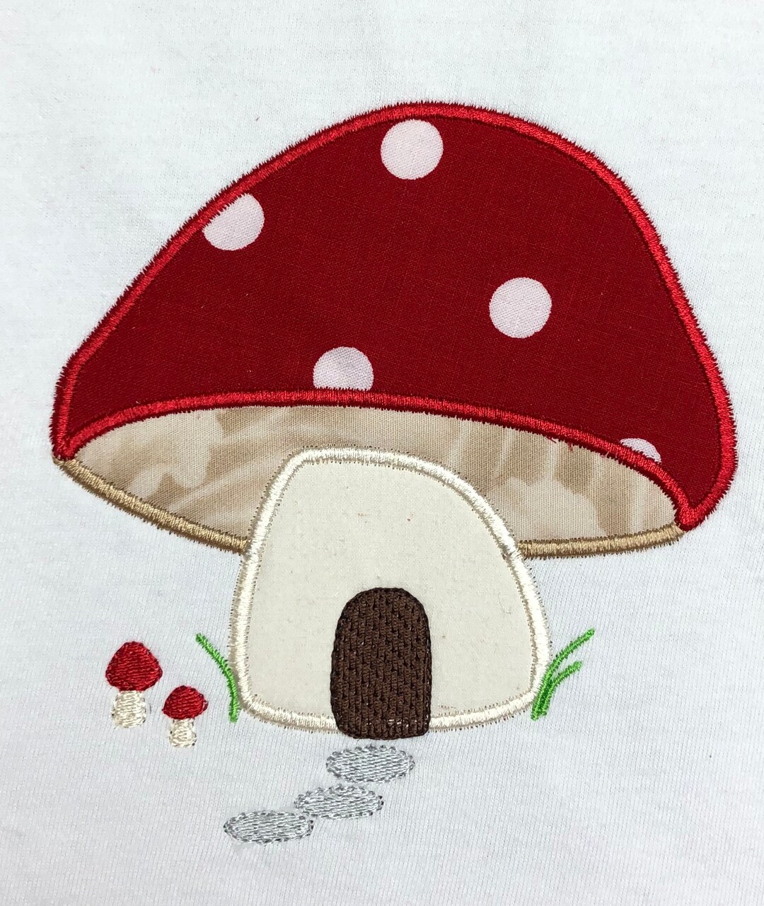 Mushroom House Applique Embroidery Design File for Use With an ...