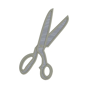 Scissors applique embroidery design download for embroidery machine, Christmas applique, winter applique design , Frosty Applique
