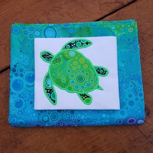 Sea Turtle applique embroidery design download for embroidery machine