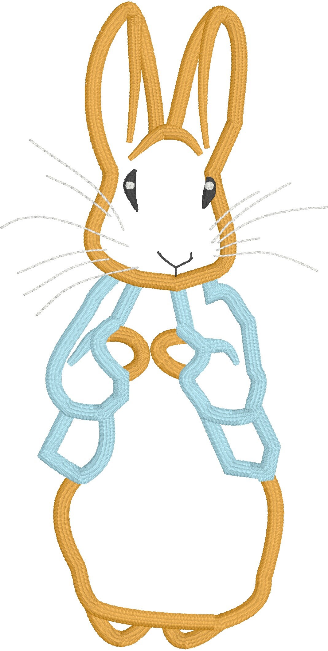 Peter Rabbit Applique Embroidery Design File for Use With an Etsy