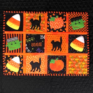 ITH Quilt as You Go Halloween Quilt Blocks embroidery design file for use with an embroidery machine