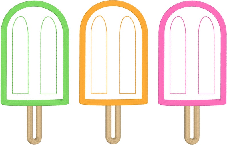 Popsicle trio summer applique jessecmault design for use with  etsy