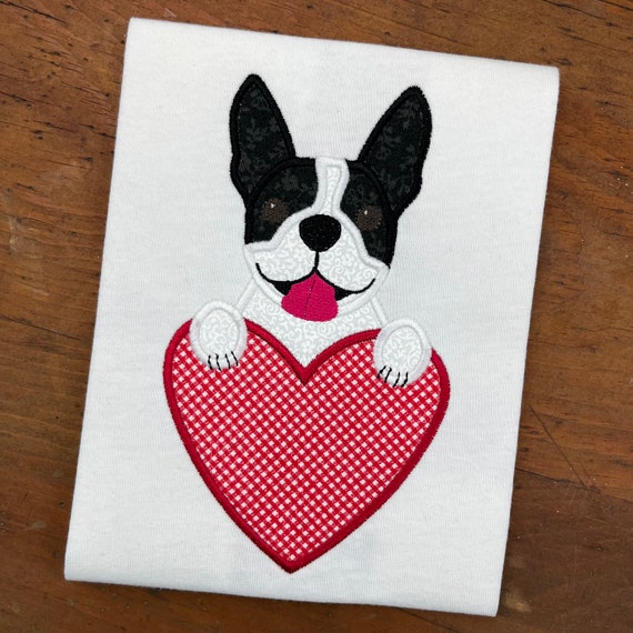 Valentines Day Boston Terrier Love Heart T-Shirt Valentines Day Boston Terrier Love Heart T-Shirt