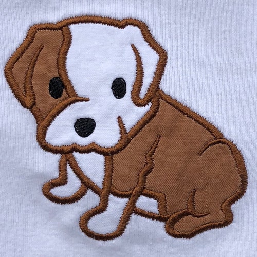 Bulldog Applique Design Dog Applique Design Mascot Etsy