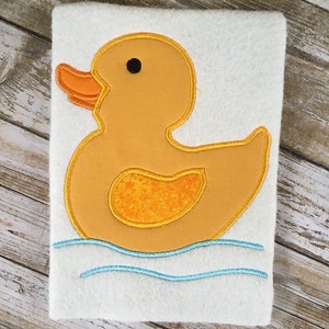 Ducky applique embroidery design, Rubber ducky appliqué design, duck applique design for baby boy or baby girl, nursery applique design