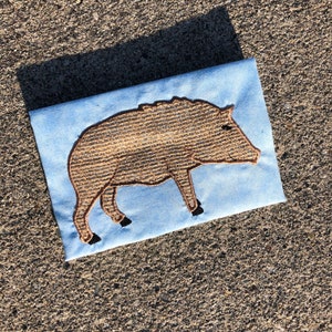 Javelina Southwest applique embroidery design download for embroidery machine